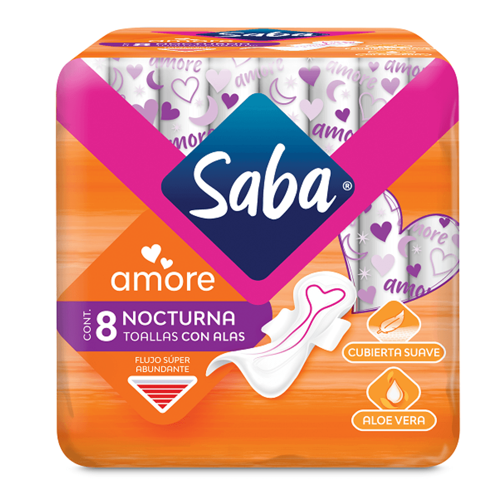 Saba Amore Con Alas Flujo Súper Abundante 8 Nocturnas